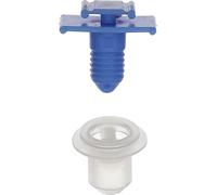 Restagraf - Agrafe de Fixation Carrosserie - Spécial Moulure pour Ceinture de Caisse - Compatible avec Citroën, Fiat, Peugeot - Réf. 11531 - Sachet de 20