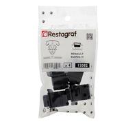 Restagraf - Agrafe pour Fixation de Faisceaux Électriques - Pose Rapide - Spécial Ebenisterie - Compatible Véhicules Léger et Utilitaires - Réf. 12082 - Sachet de 4