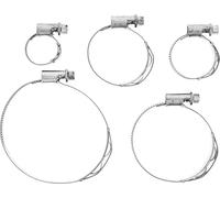 Restagraf - Assortiment de Colliers Métalliques à Vis à Réserve Élastique - Maintien Constant Même en Dilatation - Pour Tuyaux, Durites et Conduites de Diamètre 12 à 80 mm - Réf. 227567 - Sachet de 5