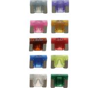 Restagraf - Assortiment de Fusible Plat Low Profil Mini - Protection Circuit Électrique de 2 à 30 A et 58 V - Pour l'Automobile et l'Industrie - Réf. 217160 - Blister de 10