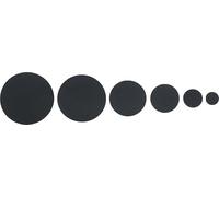 Restagraf - Assortiment de Pastilles Adhésives Noires pour l'Automobile - Trou Rond de Diamètre - PVC - Réf. 1483 - Sachet de 26