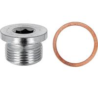 Restagraf - Bouchon de Vidange avec Joint Assemblé - M22-1,5 x 14 mm - Acier - Compatible avec Alfa Romeo, BMW, Lancia (Certains Moteurs) - Réf. 221486 - Blister de 2