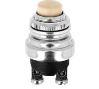 Restagraf - Bouton Interrupteur Poussoir à Impulsion - 2 Bornes - Connexion à Visser - Trou de Diamètre 16 mm - 5 A - 12 V - Réf. 6945 - Blister de 1