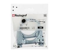 Restagraf - Bride d'Échappement en U - Collier de Serrage Métallique pour Tuyau d'Échappement Diamètre 58 mm - Fixation pour Ligne ou Silencieux - Compatible Auto, Utilitaire - Réf. 980