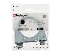 Restagraf - Bride d'Échappement Renforcée en U - Collier de Serrage Métallique pour Tuyau d'Échappement Diamètre 60 mm - Fixation pour Ligne ou Silencieux - Compatible Auto, Utilitaire - Réf. 7503