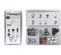 Restagraf - Coffret de Bouchons et Joints de Vidange Constructeur Compatible avec Alfa Romeo-Fiat-Lancia - Assortiment Atelier - Idéal Interventions Courantes - Réf. 70148 - Coffret de 81 pcs