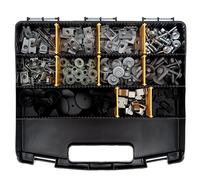 Restagraf - Coffret de Fixations pour Carénages Sous Moteur - Spécialement Compatible avec Renault - Assortiment Réparation et Interventions Courantes - Réf. 56 - Coffret de 192 pcs