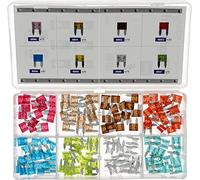 Assortiment de Fusibles Plats Mini en Cofret, 32V, 4A-30A, Lot de 8