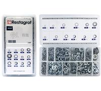 Restagraf - Coffret de Rondelles Diverses Diamètre 4 à 12 mm - Assortiment Compartimenté - Rangement Atelier - Réf. 70124 - Coffret de 680 pcs