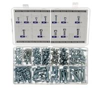 Restagraf - Coffret de Vis à Métaux Tête Cylindrique Hexagonale Creuse - Acier Classe 8.8 - M4-0.70 à M8-1.25 - DIN 912 - Réparation et Maintenance Automobile - Réf. 70110 - Coffret de 159 pcs
