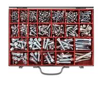 Restagraf - Coffret de Vis à Métaux Tête Cylindrique Hexagonale Creuse - Zingué Blanc - M4-0.70 à M10-1.50 - DIN 912 - Réparation et Maintenance Automobile - Réf. 42 - Coffret de 429 pcs