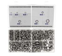 Restagraf - Coffret d'Écrous Hexagonaux - Assortiment pour Vis M3-0.50 à M12-1.75 - Rangement Atelier - DIN 934 - Idéal Réparation Mécanique - Réf. 70115 - Coffret de 680 pcs