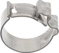 Restagraf - Collier Clip Métallique à Pincer - Collier de Serrage Rapide pour Tuyaux ou Durites - Inox X5Cr Ni18/10 - Diamètre 15 mm - Réf. 227576 - Blister de 2