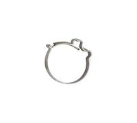 Restagraf - Collier Clip Métallique à Pincer - Collier de Serrage Rapide pour Tuyaux ou Durites - Inox X5Cr Ni18/10 - Diamètre 18 mm - Réf. 227579 - Blister de 2