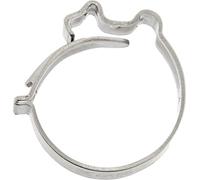Restagraf - Collier Clip Métallique à Pincer - Collier de Serrage Rapide pour Tuyaux ou Durites - Inox X5Cr Ni18/10 - Diamètre 15 mm - Réf. 7576 - Sachet de 10