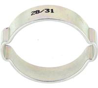 Restagraf - Collier Métallique à Oreilles - Fixation pour Durite ou Tuyau Diamètre 28 à 31 mm - Serrage par Écrasement - Acier DC04LC Idéal Circuits Air, Liquide, Carburant - Réf. 7599 - Sachet de 10
