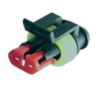 Restagraf - Connecteur Électrique Mâle Étanche à 2 Voies - Série 1,5 - Raccordement Rapide pour Faisceau Électrique - Compatible Câbles Puissance Véhicules, Moto, Utilitaire - Réf. 17028