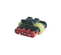 Restagraf - Connecteur Électrique Mâle Étanche à 4 Voies - Série 1,5 - Raccordement Rapide pour Faisceau Électrique - Compatible Câbles Puissance Véhicules, Moto, Utilitaire - Réf. 17032