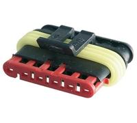 Restagraf - Connecteur Électrique Mâle Étanche à 6 Voies - Série 1,5 - Raccordement Rapide pour Faisceau Électrique - Compatible Câbles Puissance Véhicules, Moto, Utilitaire - Réf. 17036