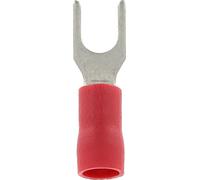 Restagraf - Cosse À Fourche Pré-Isolée Renforcée - Pour Fils Électriques de 0,3 à 1,5 mm² - Diamètre 4 mm - Sertissage Simple & Solide - Réf. 306900 - Boîte de 100
