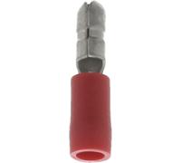 Restagraf - Cosse Cylindrique Pré-Isolée Mâle Renforcée - Pour Fils Électriques de 0,3 à 1,5 mm² - Diamètre 4 mm - Sertissage Simple & Solide - Réf. 306930 - Boîte de 100