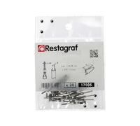 Restagraf - Cosse Nue SICMA 3 Mâle Spéciale Connecteur Électrique Étanche - Pour Fil de 0,75 à 1,5 mm² - Faisceaux Auto, Moto, Utilitaire - Réf. 17005 - Sachet de 20