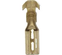 Restagraf - Cosse Plate Nue Femelle - Pour Fils Électriques de 0,3 à 1 mm² - Dimension 2,8 X 0,5 mm - Sertissage Simple & Solide - Réf. 226887 - Blister de 10