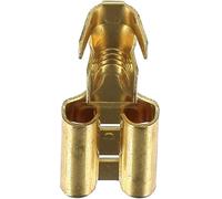 Restagraf - Cosse Plate Nue Femelle - Pour Fils Électriques de 3 à 6 mm² - Dimension 9,5 X 1,2 mm - Sertissage Simple & Solide - Réf. 306895 - Boîte de 100