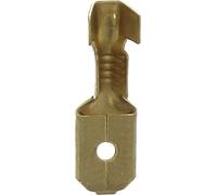 Restagraf - Cosse Plate Nue Mâle Spéciale Connecteur Électrique Standard Nylon - Pour Fil de 0,75 à 2 mm² - Taille 6,35 x 0,8 mm - Faisceaux Auto, Moto, Utilitaire - Réf. 226818 - Blister de 10