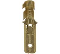 Restagraf - Cosse Plate Nue Mâle Spéciale Connecteur Électrique Standard Nylon - Pour Fil de 2,5 à 6 mm² - Taille 6,35 x 0,8 mm - Faisceaux Auto, Moto, Utilitaire - Réf. 306819 - Boîte de 100