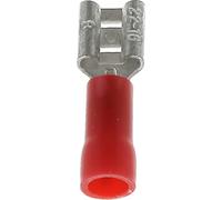 Restagraf - Cosse Plate Pré-Isolée Femelle Non Renforcée - Pour Fils Électriques de 0,3 à 1,5 mm² - Dimension 4,8 X 0,8 mm - Sertissage Simple & Solide - Réf. 306621 - Boîte de 100