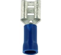 Restagraf - Cosse Plate Pré-Isolée Femelle Non Renforcée - Pour Fils Électriques de 1 à 2,5 mm² - Dimension 6,35 x 0,8 mm - Sertissage Simple & Solide - Réf. 306609 - Boîte de 100