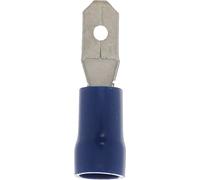 Restagraf - Cosse Plate Pré-Isolée Mâle Renforcée - Pour Fils Électriques de 1 à 2,5 mm² - Dimension 4,8 X 0,8 mm - Sertissage Simple & Solide - Réf. 6977 - Sachet de 20