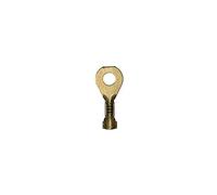 Restagraf - Cosse Ronde Nue - Pour Fils Électriques de 1 à 2,5 mm² - Diamètre 4 mm - Sertissage Simple & Solide - Réf. 226813 - Blister de 10
