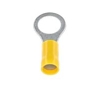 Restagraf - Cosse Ronde Pré-Isolée Renforcée - Réf. 225037 - 2,6 à 6 mm² x 10 mm - Jaune - Blister de 5