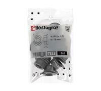 Restagraf - Écrou Hexagonal à Embase M12-1.75 - Fixation Universelle pour Applications Auto, Moto, Industrielles ou Bricolage - Réf. 861 - Sachet de 11