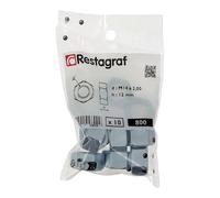Restagraf - Écrou Hexagonal M14-2.00 - Acier Classe 8 - DIN 934 - Fixation Universelle pour Applications Auto, Moto, Industrielles ou Bricolage - Réf. 800 - Sachet de 10