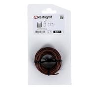 Restagraf - Fil Électrique Marron de 5 m - Section de 2 mm² - Idéal Faisceaux Électriques, Réparations ou Montages - Application Automobile ou Industrielle - Réf. 6357