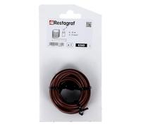 Restagraf - Fil Électrique Marron de 5 m - Section de 3 mm² - Idéal Faisceaux Électriques, Réparations ou Montages - Application Automobile ou Industrielle - Réf. 6360