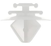 Restagraf - Fixations Agrafe de Moulure pour Ceinture de Caisse - Compatible avec Citroën, Fiat, Peugeot, Renault - Réf. 42608 - Boîte de 100, Blanc