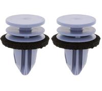 Restagraf - Fixations Agrafe de Panneau pour Garniture de Porte - Compatible avec MERCEDES GLA I - Réf. 12670 - Sachet de 8, Gris/Noir (Lot de 2)