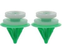 Restagraf - Fixations Agrafe de Panneau pour Garniture Intérieure & Extérieure - Compatible avec Ford, Renault - Réf. 10445 - Sachet de 15, Blanc/Vert (Lot de 2)