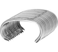 Restagraf - Fixations Agrafe Nez de Porc pour Bouclier - Compatible avec Citroën, Dacia, DS, Fiat, Mitsubishi, Nissan, Opel, Peugeot, Renault - Réf. 11974 - Sachet de 100, Gris