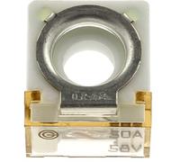 Restagraf - Fusible Cube CF - Protection Circuit Électrique de 50 A et 58 V - Spécifique Montage sur Cosse de Batterie - Pour l'Automobile et l'Industrie - Réf. 217300 - Blister de 1