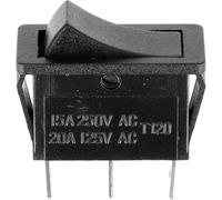 Restagraf - Interrupteur Électrique à Bascule - 3 Broches - Connexion Cosse Plate - Trou de 11,9 x 30 mm - 20 A - 12 V - Réf. 6968 - Blister de 1