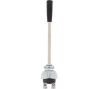 Restagraf - Interrupteur Électrique à Impulsion - 2 Bornes - Connexion à Visser - Trou de Diamètre 11 mm - 10 A - 12/24 V - Réf. 6924 - Blister de 1