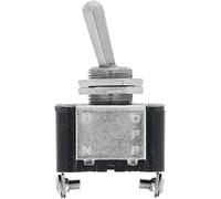 Restagraf - Interrupteur Électrique à Levier - 2 Bornes - Connexion Cosse Ronde - Trou de Diamètre 12 mm - 15 A - 12 V - Réf. 17462 - Blister de 1