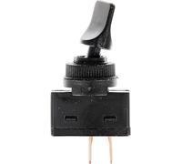 Restagraf - Interrupteur à Levier - 2 Broches - Connexion Cosse Plate - Trou de Diamètre 12,5 mm - 20 A - 12 V - Réf. 6961 - Blister de 1