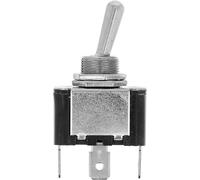 Restagraf - Interrupteur Électrique à Levier - 3 Broches - Connexion Cosse Plate - Trou de Diamètre 12 mm - 15 A - 12 V - Réf. 17466 - Blister de 1