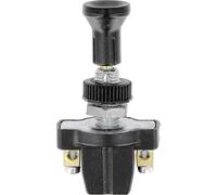 Restagraf - Interrupteur Électrique à Tirette - 2 Bornes - Connexion à Visser - Trou de Diamètre 8,3 mm - 10 A - 12 V - Réf. 6969 - Blister de 1